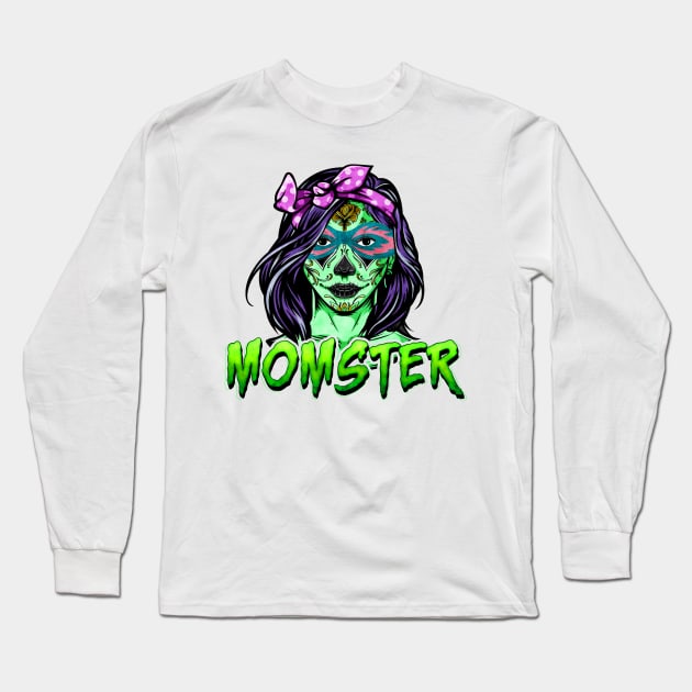 Momster Long Sleeve T-Shirt by MZeeDesigns